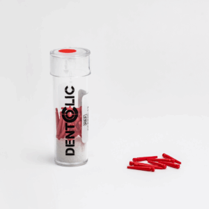 DentoClic Burn-out posts DENTOCLIC - RED, Lg 13 mm